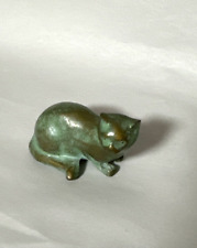 Bronze cat paperweight for sale  Newport