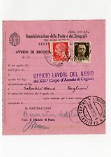 Regno 1940 ricevimento usato  Cagliari