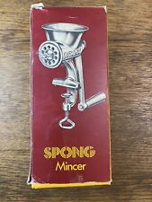 Vintage Spong Mincer Meat Grinder #20 Black Handle - Made in England With Box for sale  Marion