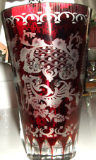 Rubinrote glas vase gebraucht kaufen  GÖ-Grone