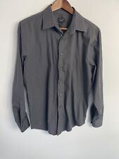 Used, Structure Mens Medium Gray Slim Fit Long Sleeve Button Up Shirt for sale  Shipping to South Africa
