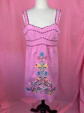 Used, nanette lepore Pink Babydoll dress 6 Floral Melanie Lynskey’s 2 And A Half Men for sale  Shipping to South Africa