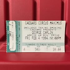 Boleto de Comedia George Carlin Caesars Circus Maximus Vintage 4 de febrero de 1994 segunda mano  Embacar hacia Argentina