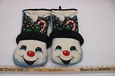 Snowman oven mitts for sale  Newark