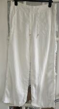 Womens white linen for sale  WALTHAM CROSS