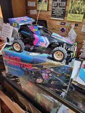 Vintage Radio Shack Black Phantom Hopper RC  Car Twin Motors 4x4  With Box for sale  Shipping to South Africa
