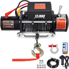 13000LBS Electric Winch 12V Synthetic Cable Truck Trailer Towing Off-Road 4WD for sale  Shipping to South Africa