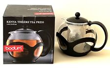 BODUM KENYA Theiere Tea Press Pot GLASS Loose Leaf Tea INFUSER TEAPOT 1 Litre for sale  UK