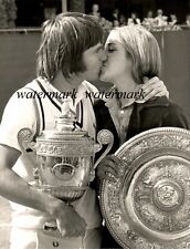 Fotografia original Jimmy Connors e Chris Evert se beijam em Wimbledon comprar usado  Enviando para Brazil