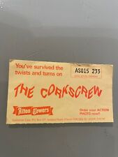 Alton towers corkscrew for sale  NESTON