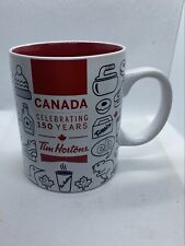 Tim Hortons Canada Celebrating 150 Years Coffee Mug Cup Limited Edition Red Flag for sale  Canada