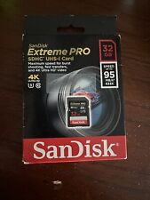 Cartão SDXC SanDisk 32GB Extreme PRO SDHC 95MB/170MBs classe 10 memória UHS-1 U3 comprar usado  Enviando para Brazil