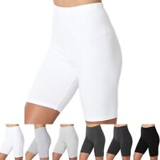 Bermuda de bicicleta feminina elástica leggings algodão macio elastano treino ioga fitness P-5X comprar usado  Enviando para Brazil