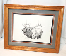 Elk etching print for sale  Warrensburg