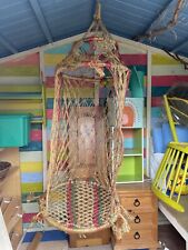 Vintage Macrame Hanging Chair Seat  for sale  Shipping to South Africa