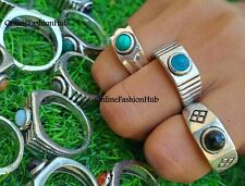 Lote de anillos para hombre turquesa y mezcla de piedras preciosas enchapados en plata esterlina 925 al por mayor  segunda mano  Embacar hacia Argentina