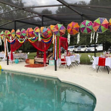 Wholesale Lot Indian Wedding Event Decor Cotton Umbrella Sun Shade Parasol 20 Pc, used for sale  Shipping to South Africa