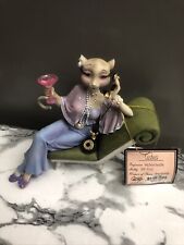 Used, Margaret Le Van Alley Cats Very Social Socialite Vintage Resin Cat Figurine -Tag for sale  Coral Springs