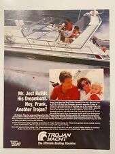 Trojan Yacht The Ultimate Boating Machine Vintage 1985 Print Ad for sale  Shipping to South Africa