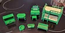 Sylvanian Families Green Furniture Bundle Bunk Beds Telephone Table Nursery Cot, used for sale  Shipping to South Africa