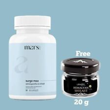 Usado, Mars by GHC Surge Max para homens manter a saúde geral 60 cápsulas + 20g resina Shilajit comprar usado  Enviando para Brazil