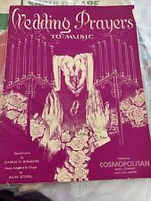 Órgano de Colección Oraciones de Boda Voz/Piano/Órgano Charles Burmeister por Allan Scovell segunda mano  Embacar hacia Argentina