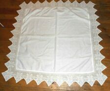 Tablecloth white cotton for sale  MATLOCK