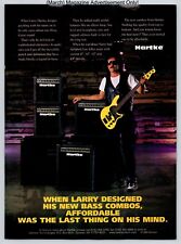 Larry Hartke Bass Guitar Amps Promo 1999 Full Page Print Ad for sale  Shipping to South Africa
