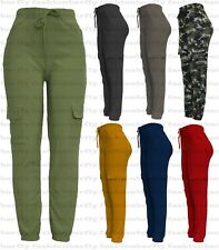 New Ladies Cargo Combat Stretch Casual Trousers Womens Slim Fit Sport Jogger for sale  BIRMINGHAM