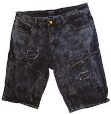 Shorts jeans masculino Seven7 Souls 38 azul preto bolso zíper 7even hip hop skate, usado comprar usado  Enviando para Brazil