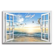 ocean beach window art for sale  USA