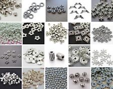 SALE 🌟 3 for 2 🌟 100 Silver Spacer Beads For Jewellery Making Different Styles for sale  Shipping to South Africa