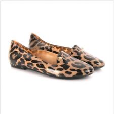 Mocassim feminino MELISSA Virtue estampa de leopardo sapatos baixos de balé marrom tamanho 8 39, usado comprar usado  Enviando para Brazil