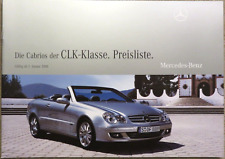 Mercedes CLK Cabriolets Cabrio A 209 Preisliste price list von 01.01.2008 comprar usado  Enviando para Brazil