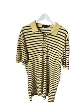 Camisa polo masculina listrada ajuste clássico manga curta amarelo pônei Ralph Lauren tamanho XL comprar usado  Enviando para Brazil