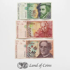 ESPAÑA: Juego de 3 billetes de peseta española. segunda mano  Embacar hacia Mexico