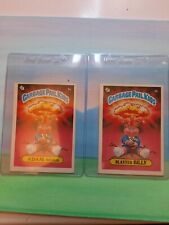 garbage pail kids series 1 1985 glossy Adam bomb and blasted billy for sale  Bruceton Mills