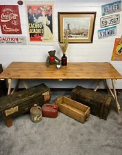 rustic trestle tables for sale  Shipping to South Africa