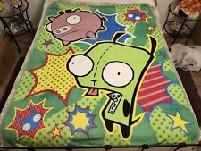 Used, 2011 Hot Topic Invader Zim Gir Piggy Plush Throw Blanket 50" x 60" for sale  Shipping to South Africa