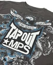 Camiseta Tapout MPS Territory Para Hombre Gris Mangas Cortas Calavera Algodón XXL segunda mano  Embacar hacia Argentina
