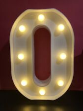 POOQLA -LED Marquee Lighted "O" Sign, Home Deco, Party Or Wedding ~ NEW/Open Box for sale  Shipping to South Africa