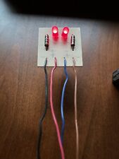 Placa de circuito display LED vermelha 5mm com resistores limitadores de corrente de 150 ohms, usado comprar usado  Enviando para Brazil