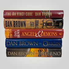Lote de libros de tapa dura de Dan Brown Robert Langdon Da Vinci con chaquetas antipolvo segunda mano  Embacar hacia Argentina