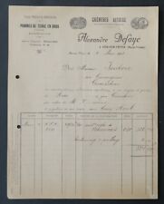 Facture 1913 cremerie d'occasion  Nantes-