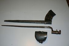 XT RARE 1860s CIVIL WAR BAYONET AND LEATHER SCABBARD WITH RIFLE CAPS TIN & CASS for sale  Fremont