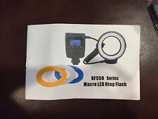 Neewer RF550 Macro LED anel flash com anéis adaptadores de tela LCD. comprar usado  Enviando para Brazil