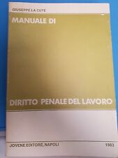 Diritto penale lavoro usato  Bari