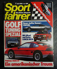 Usado, Sportfahrer 07/86 Pontiac Fiero GT,Lancia Delta, Golf-Tuning Spezial,MVS Venturi comprar usado  Enviando para Brazil