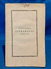 Visconti iscrizioni poste usato  Torino