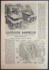 Brick Barbecue w/Oven 1951 How-To build PLANS BBQ Center for sale  Shipping to South Africa